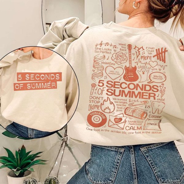5 Seconds Of Summer Shirt 5SOS Album Tracklist T-Shirt