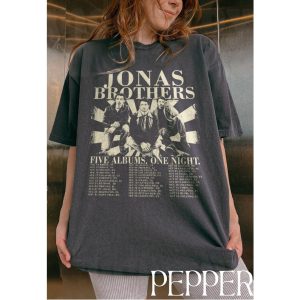 Jonas Brothers Five Albums One Night Vintage Shirt