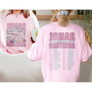 2 Sides Jonas Brothers Five Albums One Night In Pink Shirt