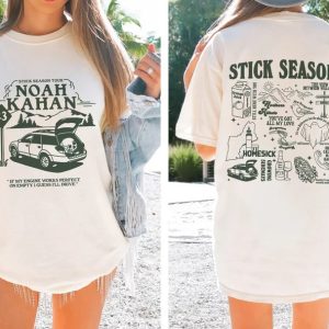 2 Sides 2023 Noah Kahan Stick Season Tour Shirt