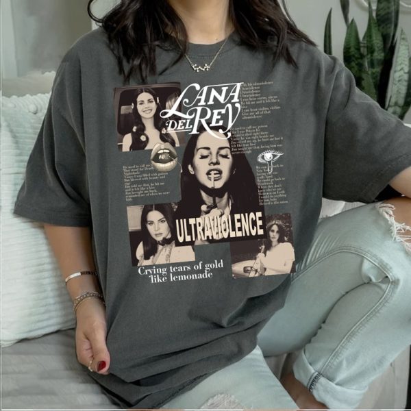Vintage Lana Del Rey Ultraviolence Album T-shirt