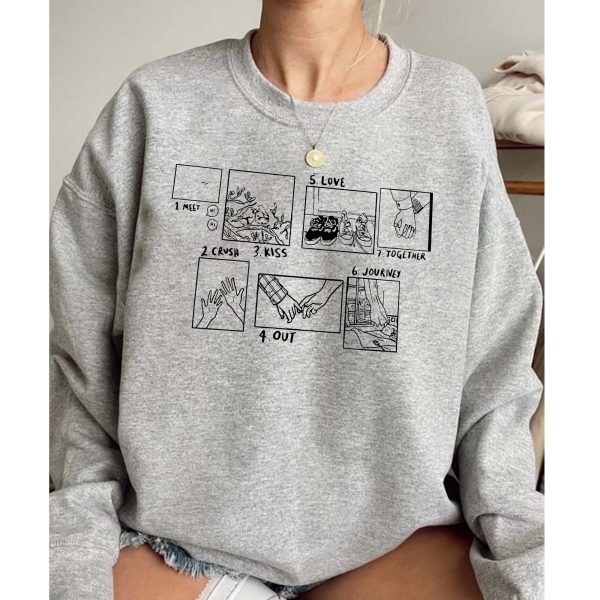 Nick and Charlie Heartstopper Phases Inspired Book Sweatshirt