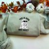 Ghost Face Embroidered Sweatshirt