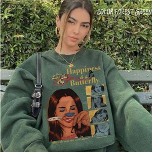 Vintage Lana Del Rey Happiness Is A Butterflies Shirt