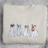 Halloween Ghost Embroidered Sweatshirt
