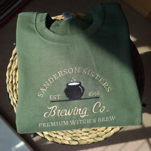 Sanderson Sisters Embroidery Halloween Brewing Co Sweatshirt