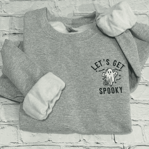 Lets Get Spooky Embroidered Sweatshirt