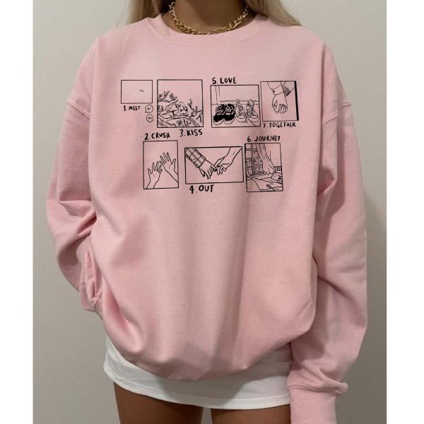 Nick and Charlie Heartstopper Phases Inspired Book Sweatshirt