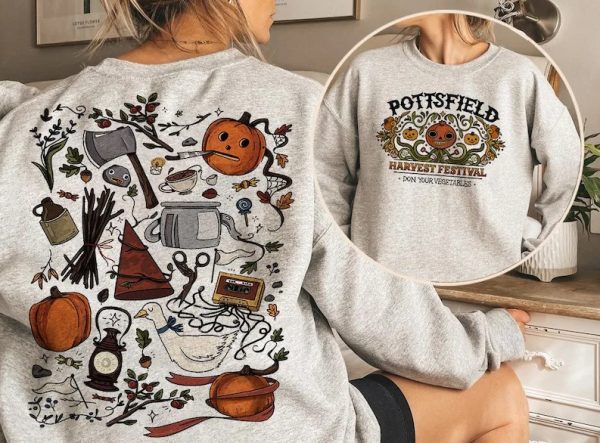 Retro Harvest Festival Pottsfield Sweatshirt 2 Sides