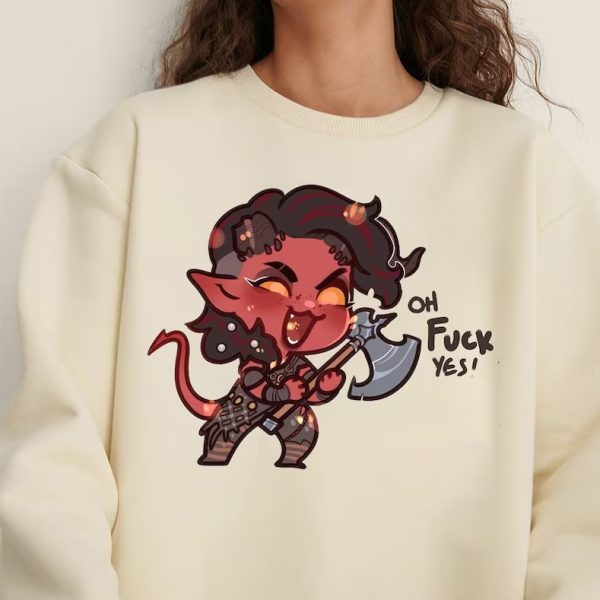 Karlach Oh F**K Yes Baldur’s Gate 3 Chibi Shirt