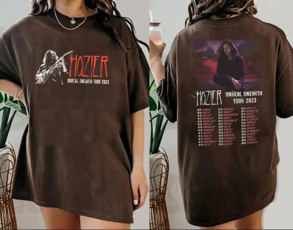 2 Sides Hozier Unreal Unearth 2023 Tour Shirt