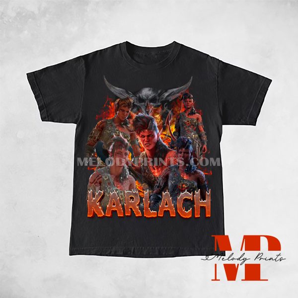Karlach Baldur’s Gate 3 Retro Shirt