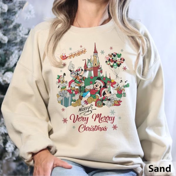 Vintage Disneyland Mickey Christmas Sweatshirt