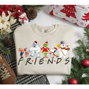 Christmas Cartoon Characters Friends Sweatshirt