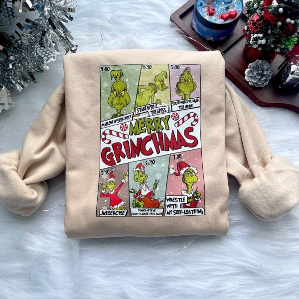 Merry Grinchmas Schedules Sweatshirt