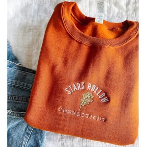 Stars Hollow Connecticut Embroidered Crewneck Sweatshirt