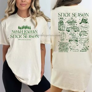 Stick Season Album Noah Kahan 2-Sides Shirt