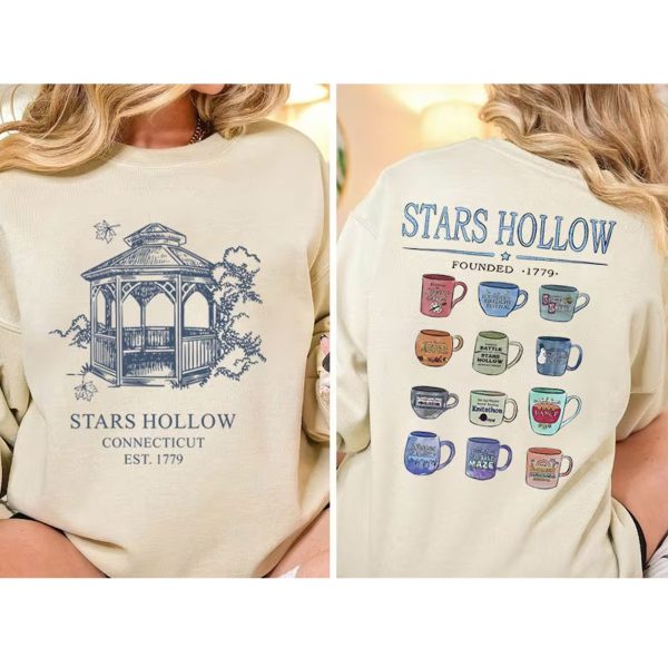 Stars Hollow Alphabet 2-Sides Sweatshirt