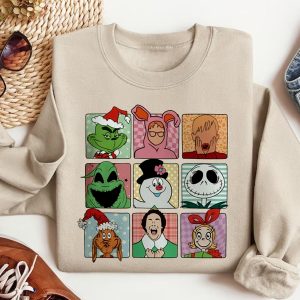 Christmas Movie Friends Retro Christmas Shirt.