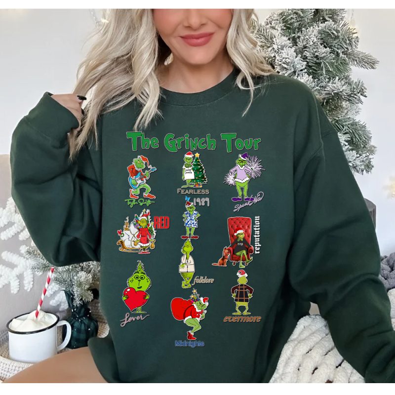 Taylor Swift The Grinch Tour Christmas Sweatshirt - Melody Prints