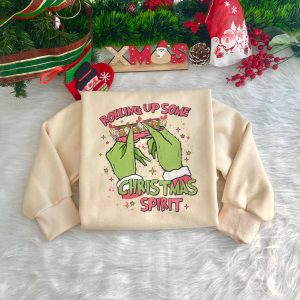 Rolling Up Some Christmas Spirit Grinch Shirt