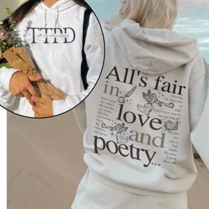 Taylor Swift TTPD All Fair In Love 2 Sides Shirt