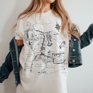 LOTR Middle Earth Map Vintage Shirt