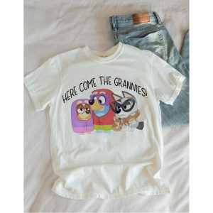 2024 Bluey Here Comes Grannies Shirt