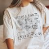 LOTR Middle Earth Map Vintage Shirt