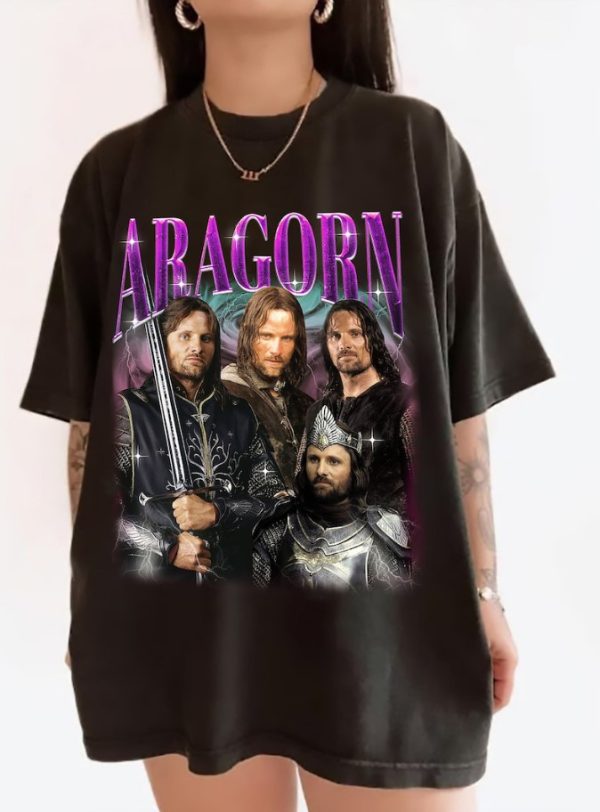 Retro Aragorn LOTR T-shirt