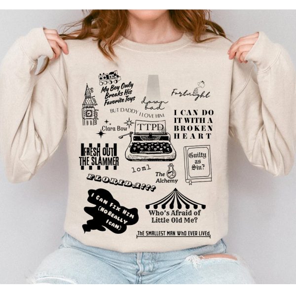 Taylor Swift TTPD Album Tracklist Shirt