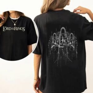 LOTR Middle Earth Hobitton Lord of The Rings 2 Sides Vintage Shirt