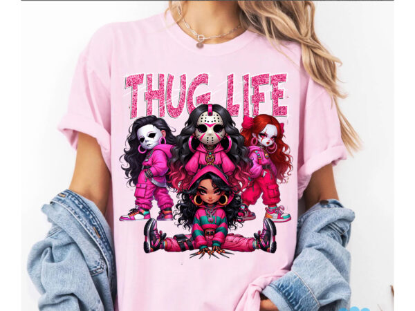 Thug Life Comadre Crew Halloween Pinky Shirt