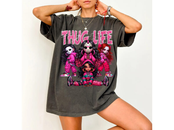 Thug Life Comadre Crew Halloween Pinky Shirt