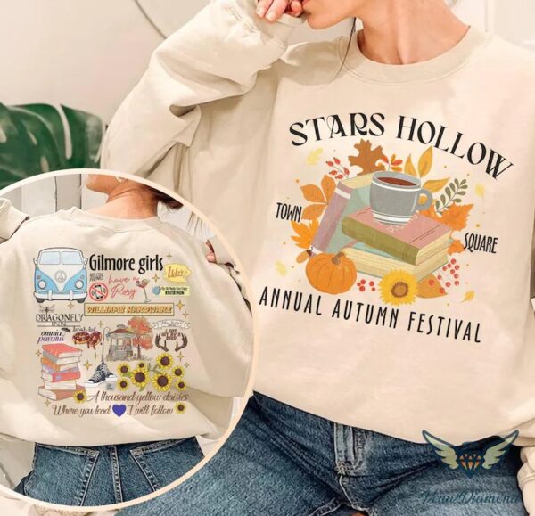 Stars Hollow Connecticut Gilmore Girls 2 Sides Sweatshirt