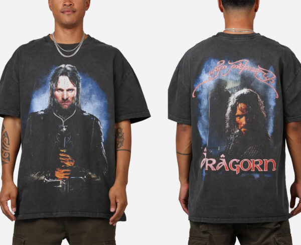 LOTR Aragorn Retro Style Vintage 2 Sides Shirt