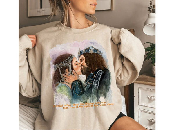 LOTR Aragorn and Arwen Lovers Vintage Shirt