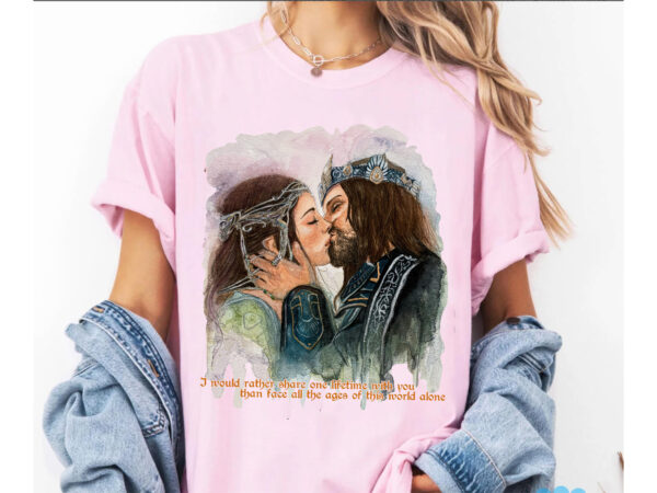 LOTR Aragorn and Arwen Lovers Vintage Shirt