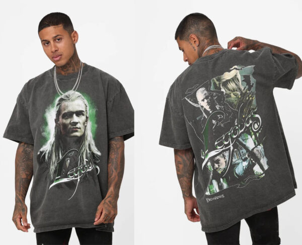 LOTR Legolas Retro Style Vintage 2 Sides Shirt