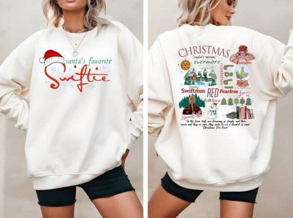 Taylor Swift Retro Merry Swiftmas 2 Sides Sweatshirt