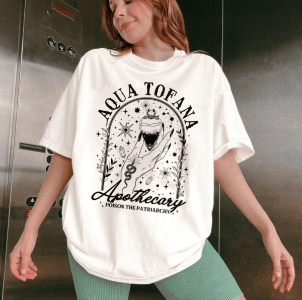 Aqua Tofana Apothecary Poison T-Shirt, Your Body My Choice Shirt