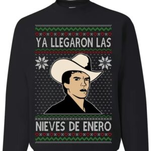 Ya Llegaron Las Nieves De Enero Chalino Shirt, January Snow Ugly Christmas Sweater