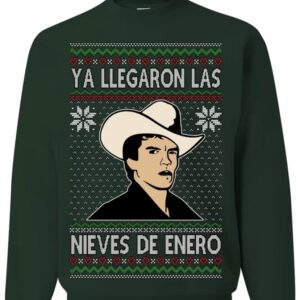 Ya Llegaron Las Nieves De Enero Chalino Shirt, January Snow Ugly Christmas Sweater