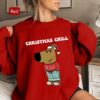 Just A Chill Dog Guy Funny Meme Christmas Sweatshirt