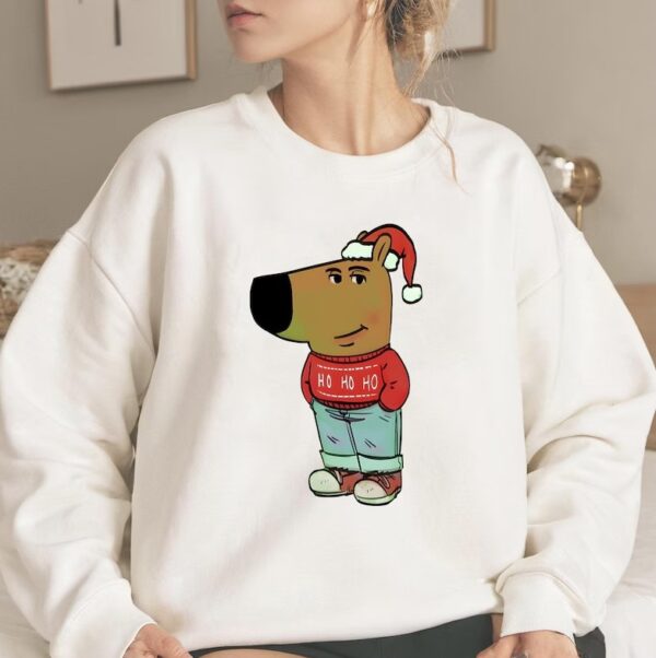 Just A Chill Dog Guy Funny Meme Christmas Sweatshirt