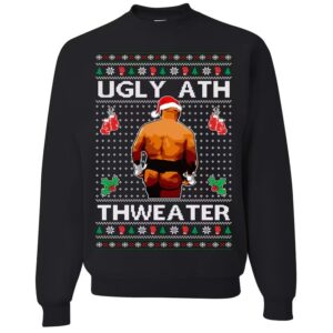 Mike Tyson Merry Chrithmith Kith My Ath Funny Ugly Christmas Sweater