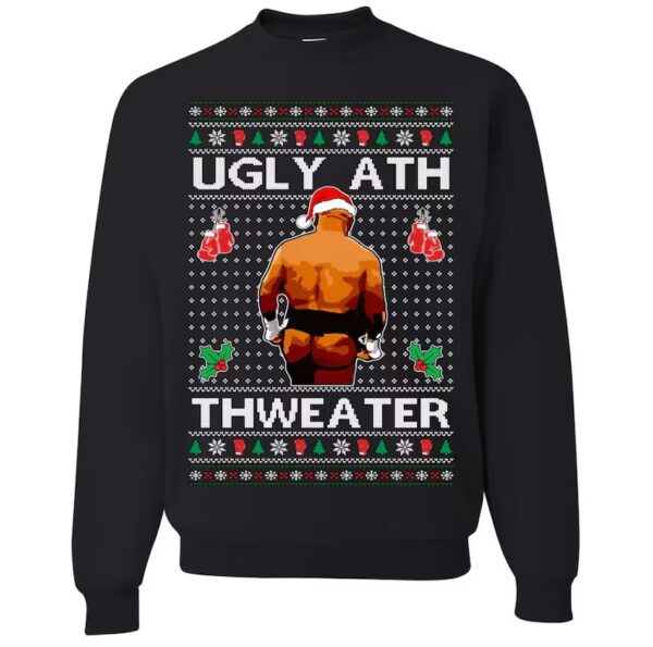 Mike Tyson Merry Chrithmith Kith My Ath Funny Ugly Christmas Sweater