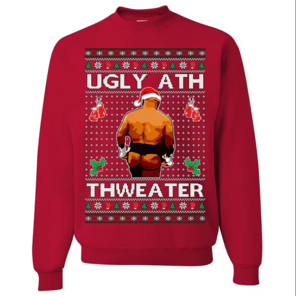 Mike Tyson Merry Chrithmith Kith My Ath Funny Ugly Christmas Sweater