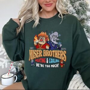 Miser Brothers Too Much Christmas Snow Heat Miser Sweatshirt