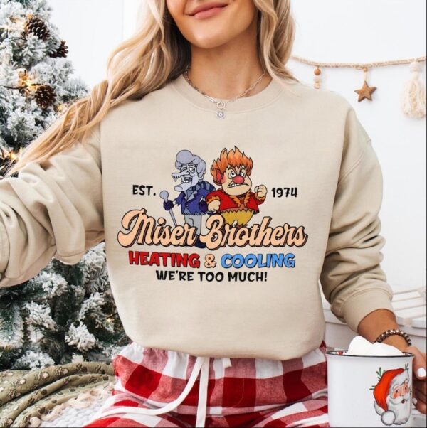 Heating And Cooling Miser Brothers Christmas Sweatshirt